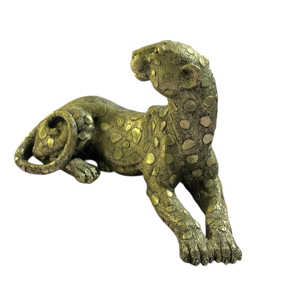Leopard seated figurine